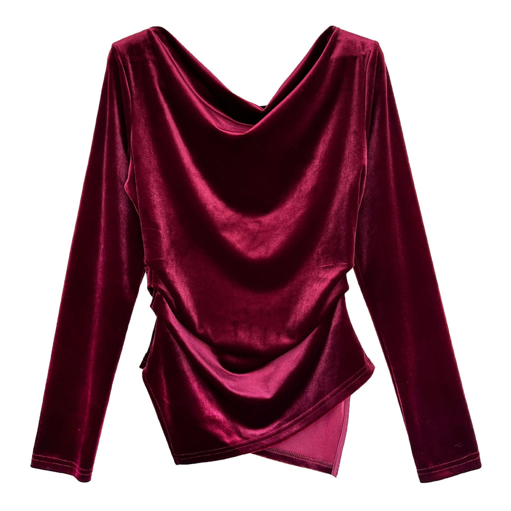 High-end temperament slim-fitting and thin top women