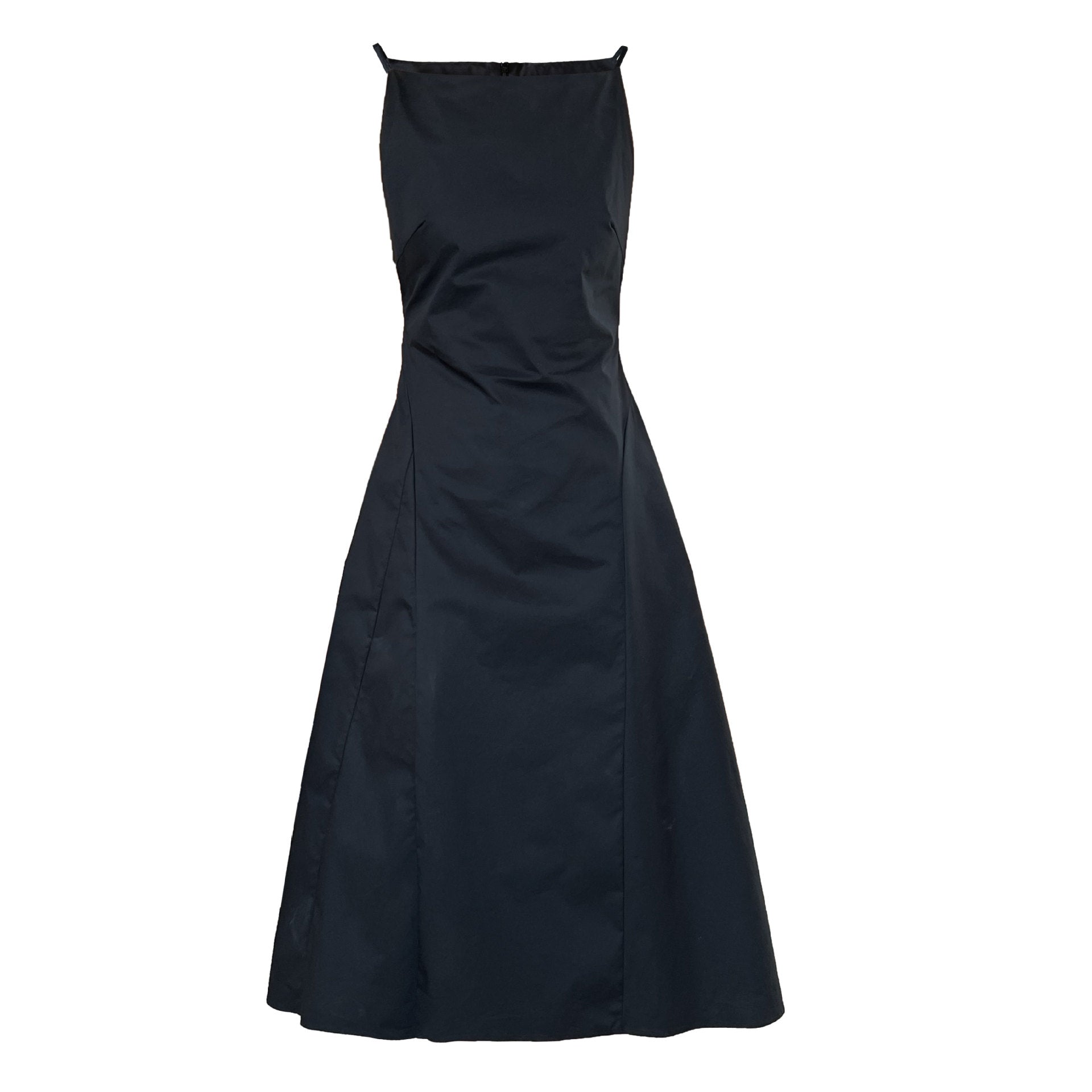 French temperament one-word collar waist thin dress women's summer new simple Muse fan