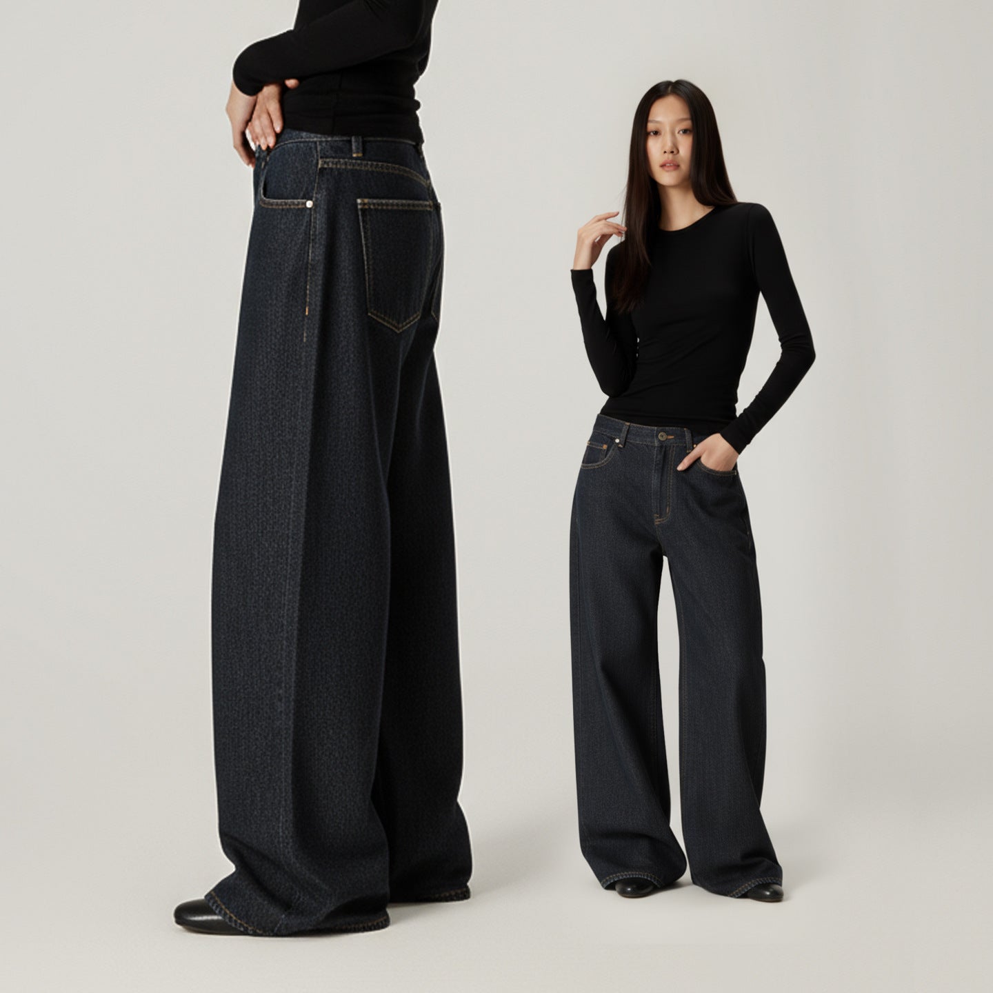 American Classic High Waist Wide Leg Jeans