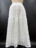 Medium and long fluffy fairy A-shaped skirt French elegant three-dimensional rose flower skirt girl