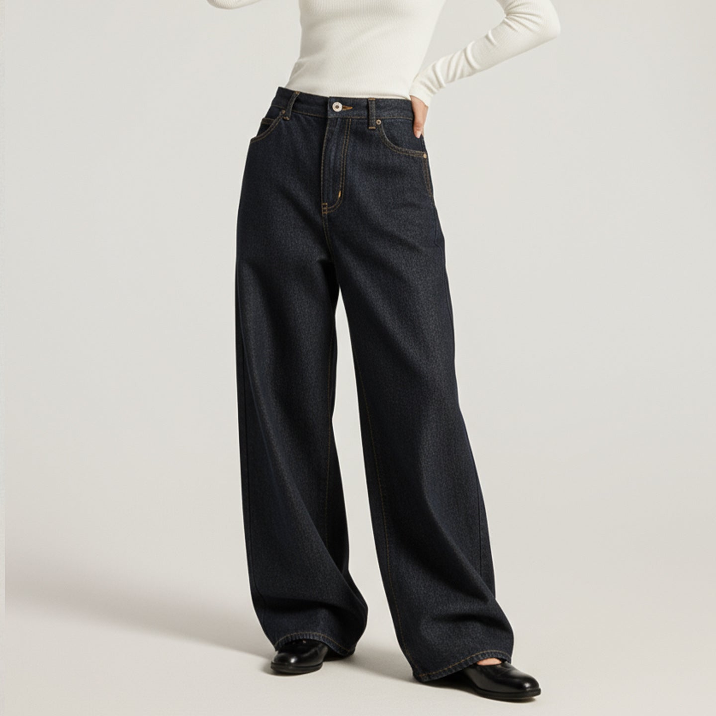 American Classic High Waist Wide Leg Jeans
