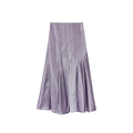 Hip wrap fishtail skirt acetic acid satin skirt