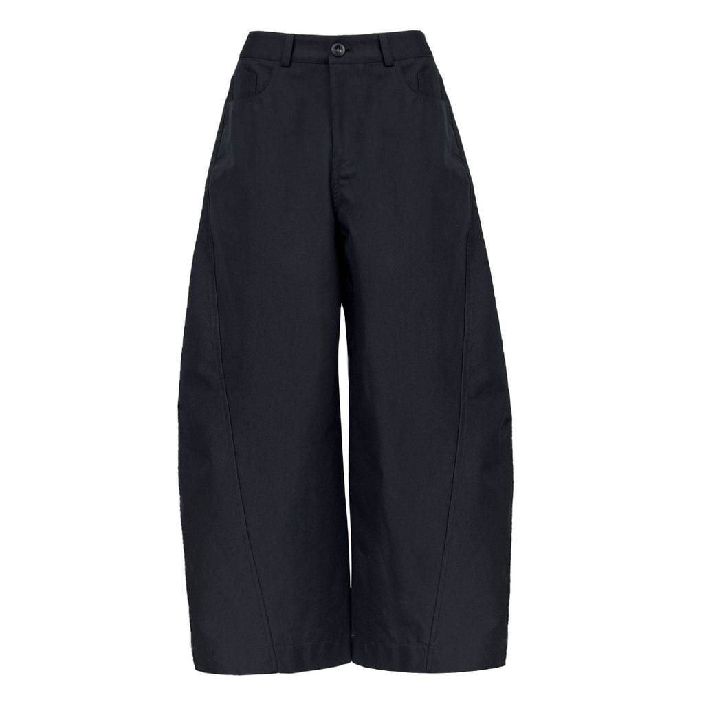 American high-end pleated scimitar pants women's retro style casual versatile wide-leg trousers