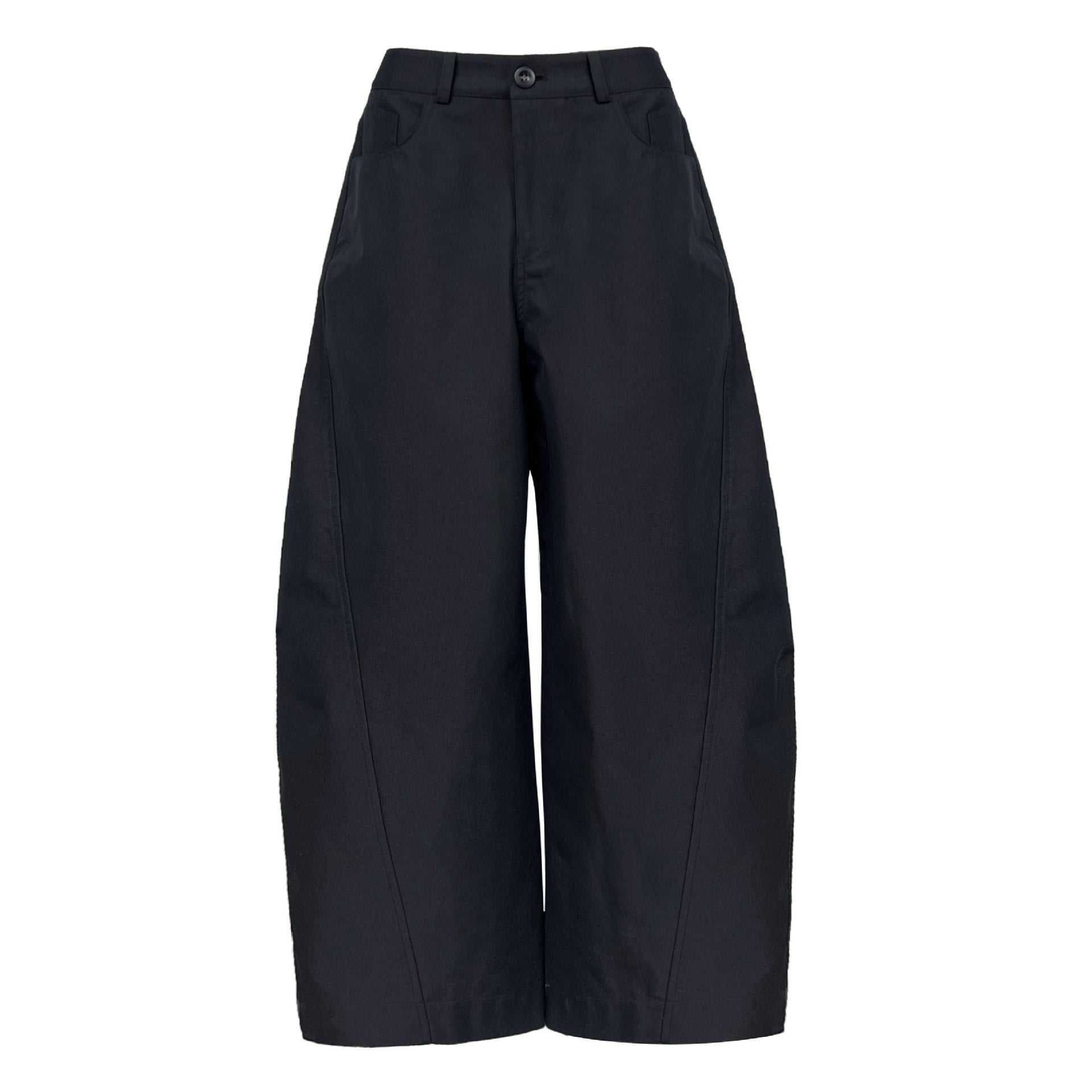 American high-end pleated scimitar pants women's retro style casual versatile wide-leg trousers