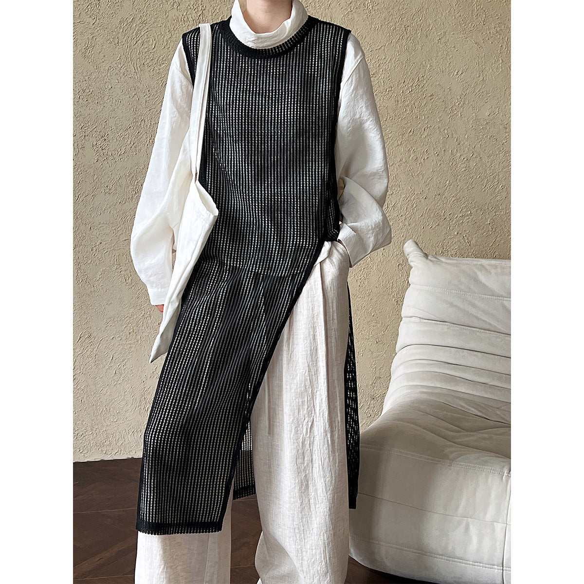 Korean style design cutout slit tank dress - women's spring/summer new arrival - versatile outerwear cover-up