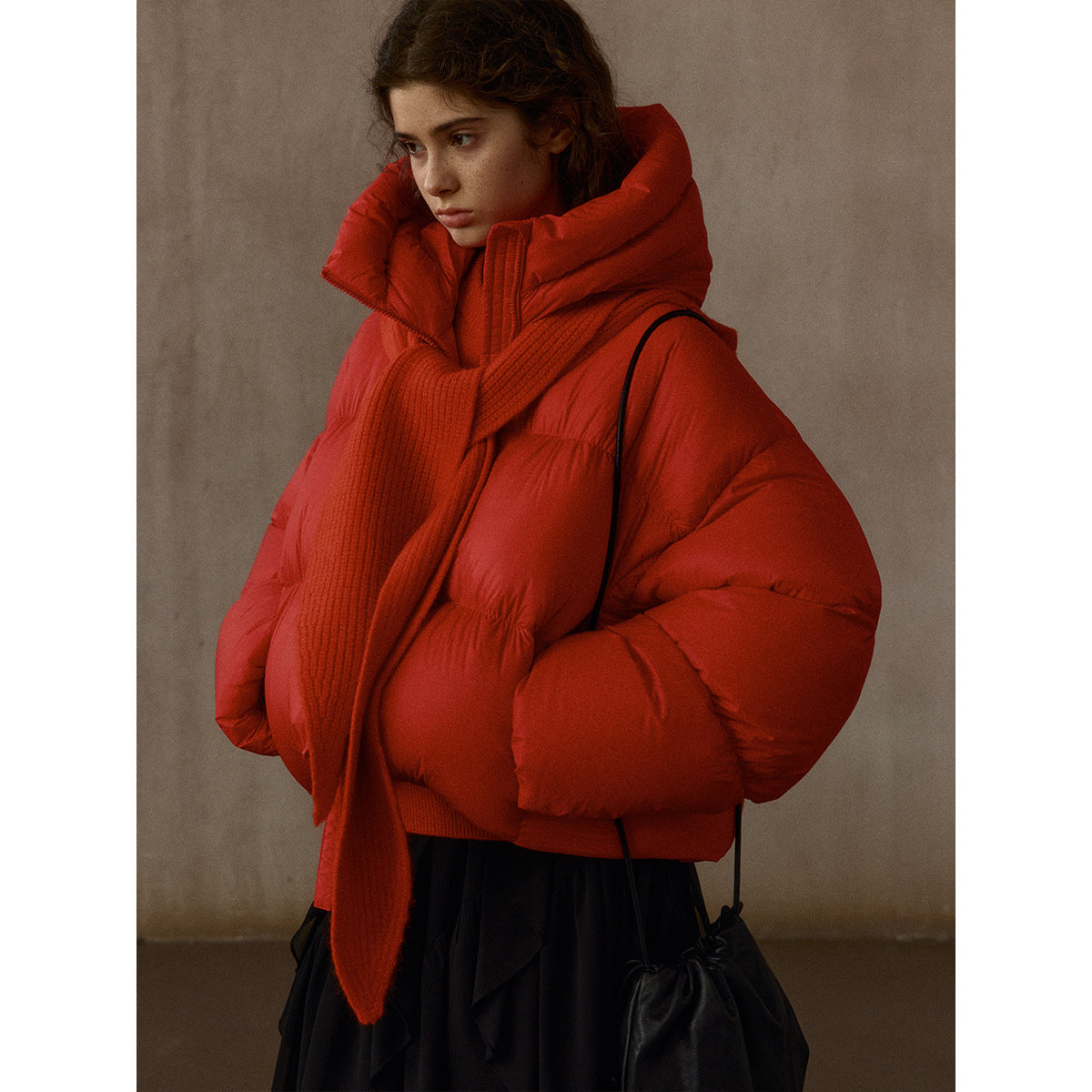 Hooded Warm Super Soft Light Gutless Puff Short Simple Commuter Down Jacket