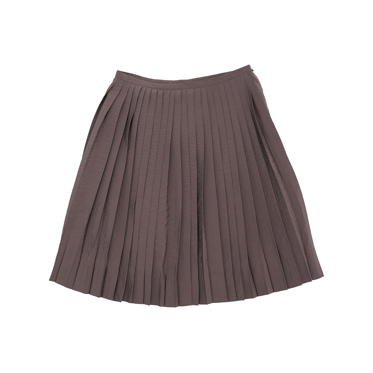 Spring casual solid color versatile modal cloud feeling easy pleated skirt