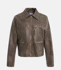 Jacket vintage motorcycle leather jacket
