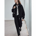 Natural fiber cotton-feel vintage casual jacket versatile all-season zippered commuter jacket