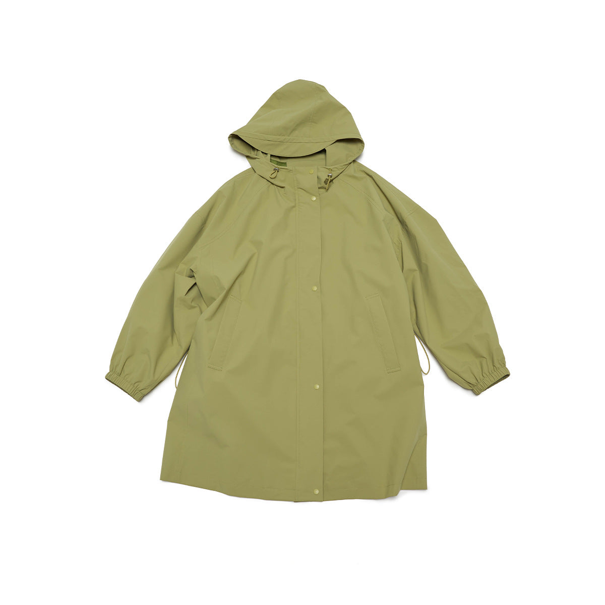 Autumn new casual three-proof hooded loose drawstring long charge jacket