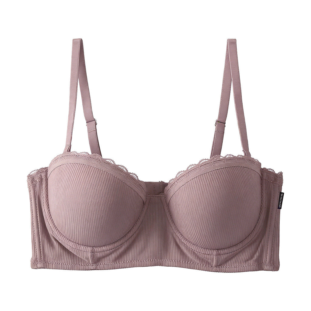 Women's bra gathering adjustment type upper support comfortable anti-sagging large chest small underwear