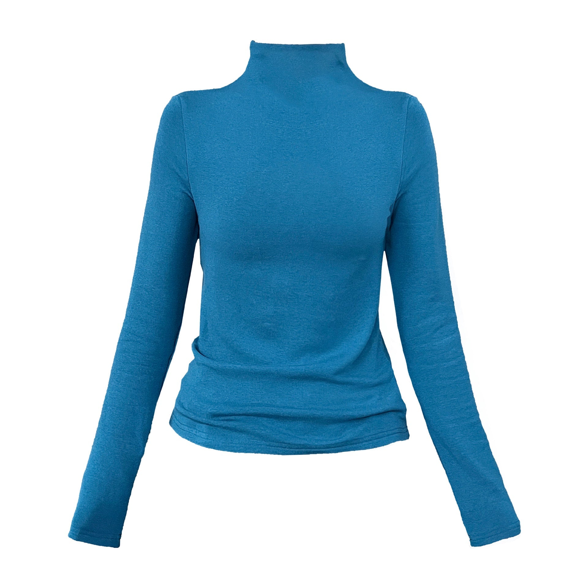 Korean semi-turtleneck lining brushed warm base shirt women's autumn and winter micro-elastic slim and versatile top