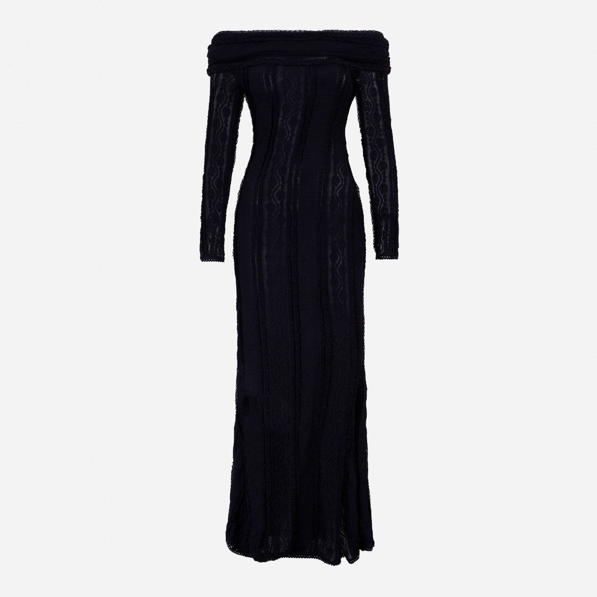Fashion Lace Shoulder Dress