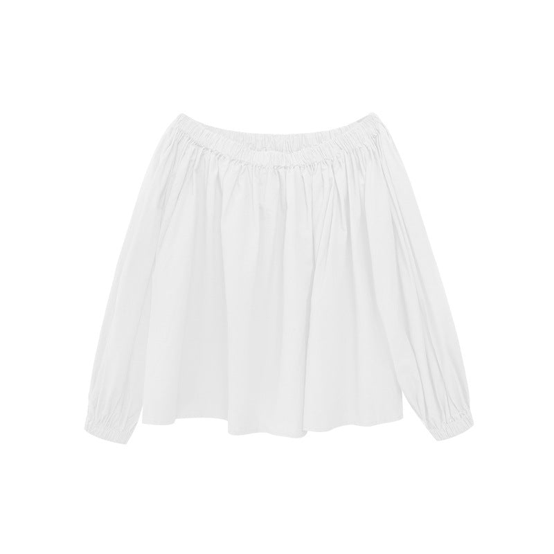 Off-Shoulder Bubble Sleeve Top