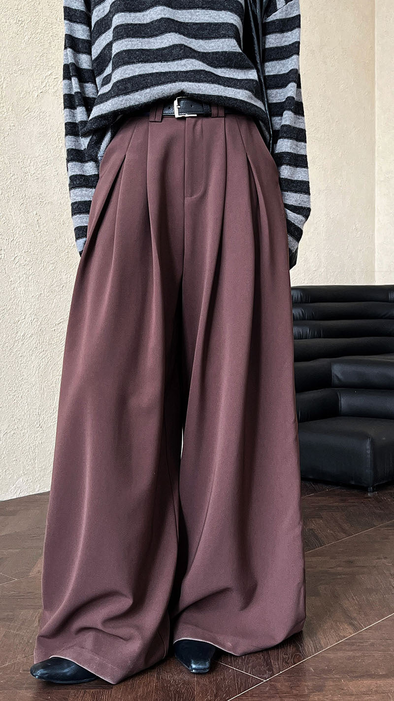 New drape trouser legs casual floor pants