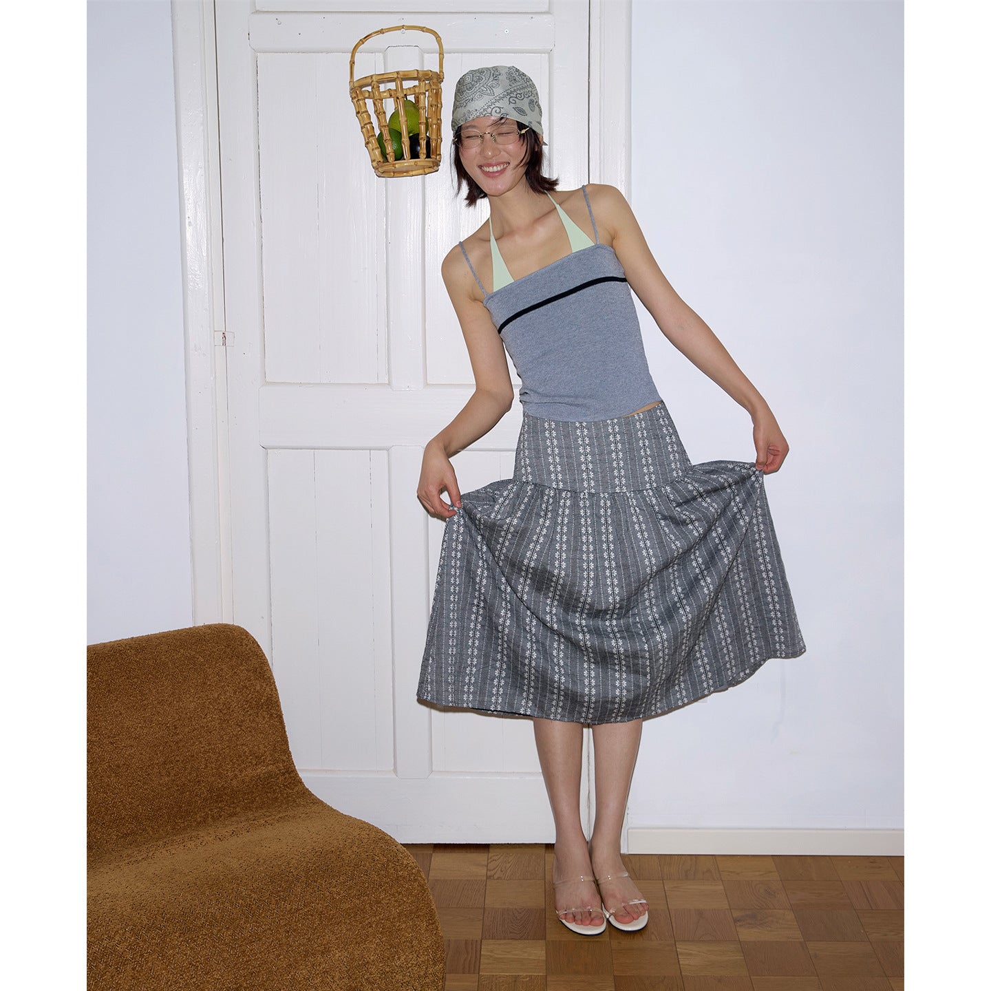 Vintage slim hip skirt