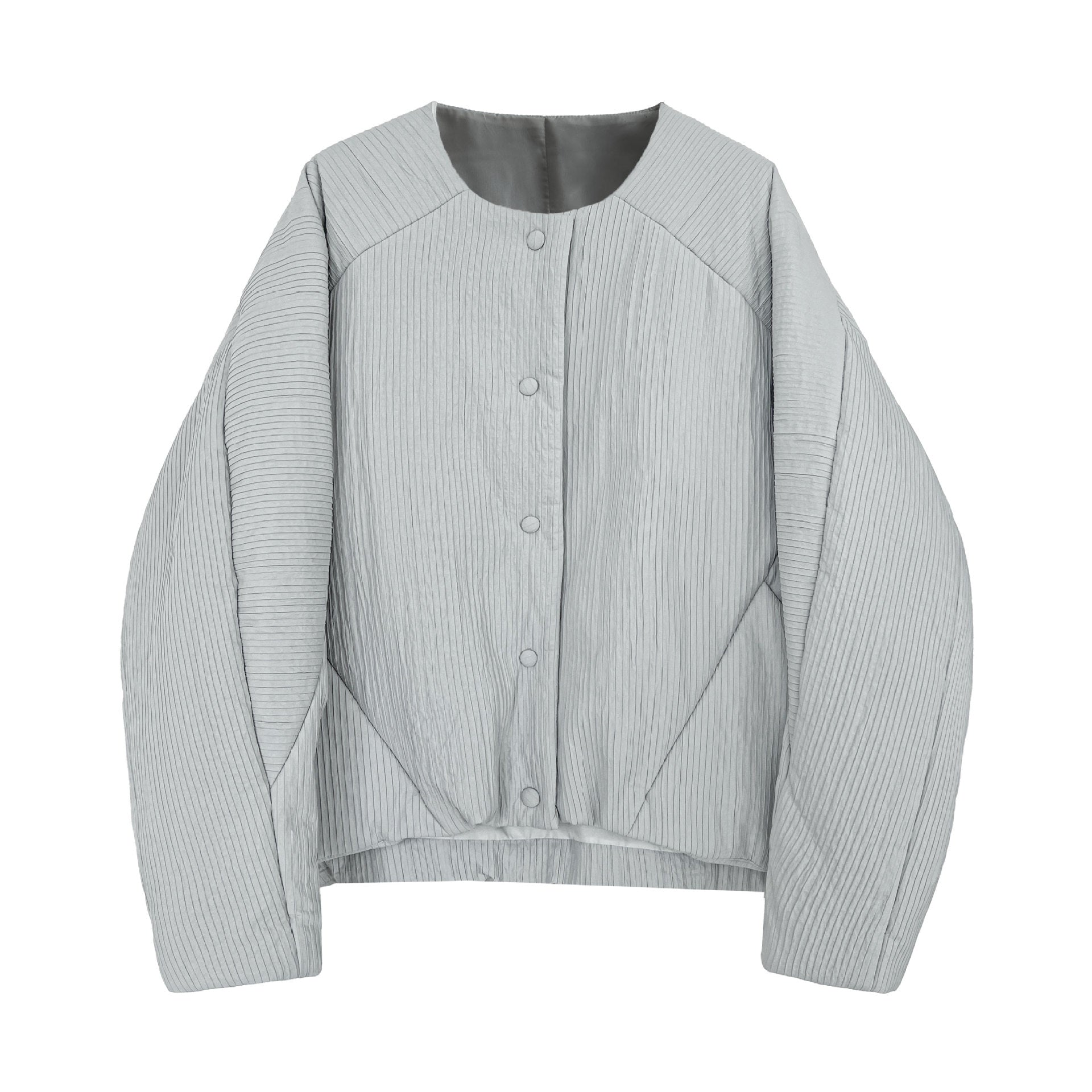 Korean simple loose casual round neck short cotton-padded clothes women's winter top cotton-padded jacket jacket