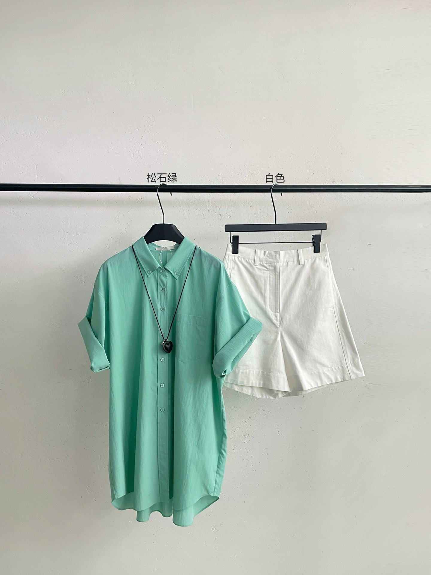 Summer new casual lapel Lyocell single-breasted pocket loose large silhouette shirt