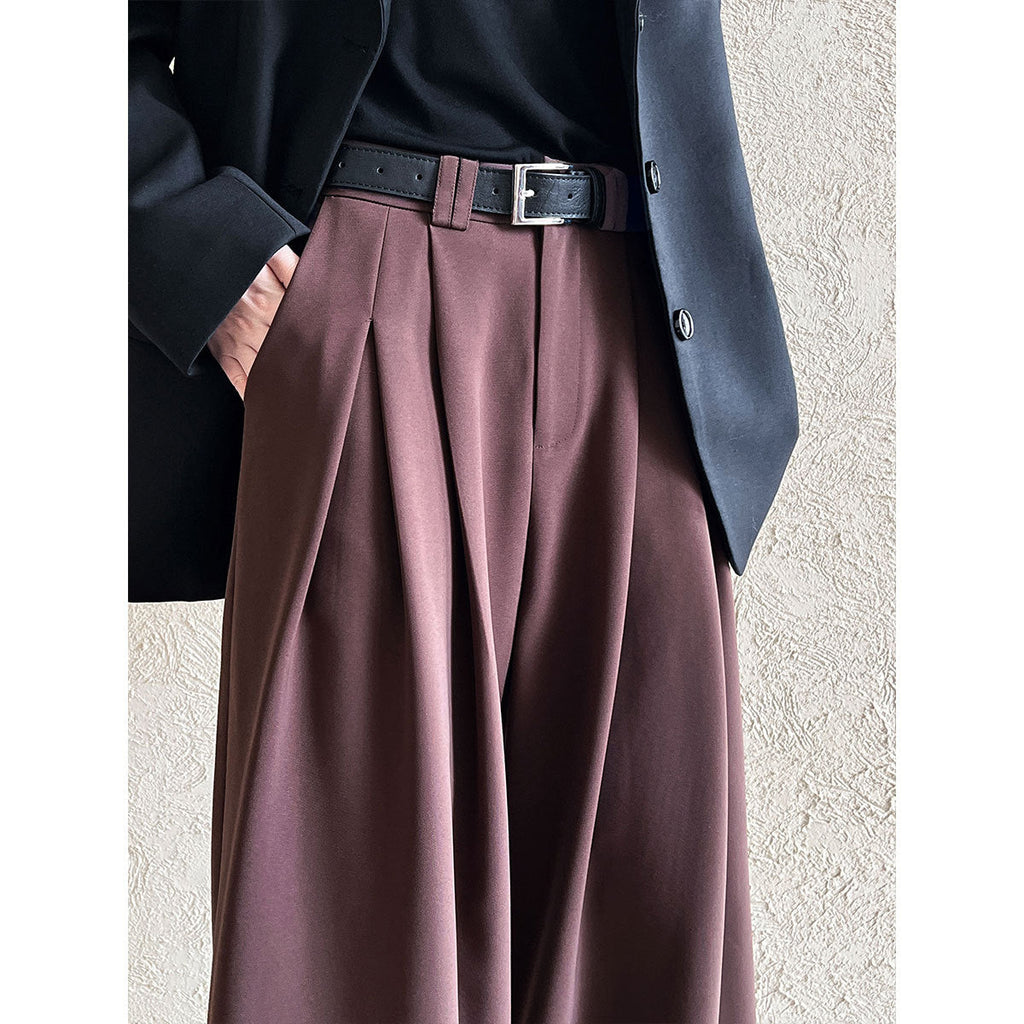 New drape trouser legs casual floor pants