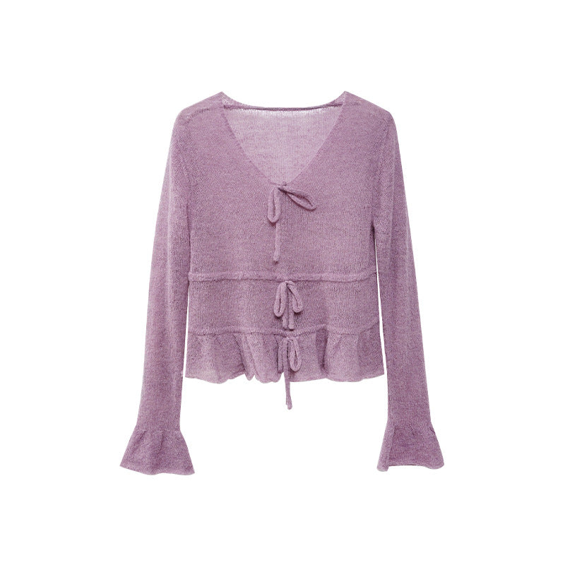 V-Neck Knit Sweater