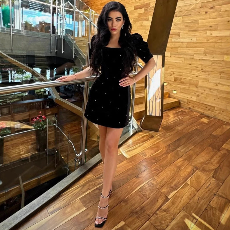 Fashion  sleeve dress