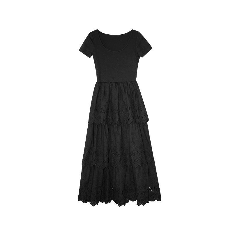 Lace Tiered Maxi Dress
