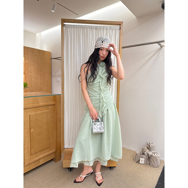 Fashion suit Sleeveless neck two-piece set