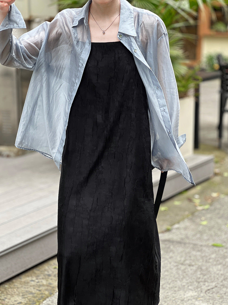 Chinese Style Tencel Sunscreen Loose Top