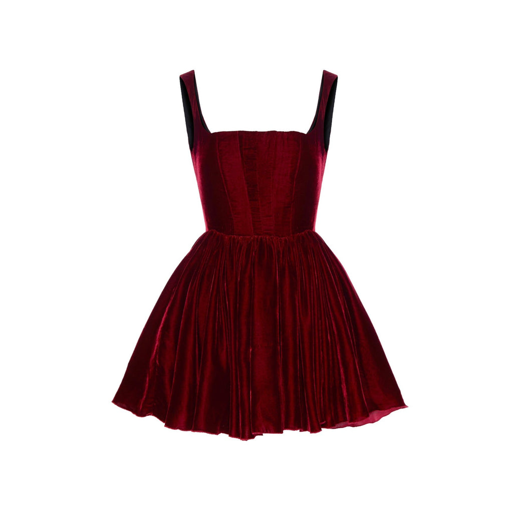 Party line neckline waist dress