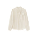 Long Sleeve Shirt with Bow Ribbon Inside