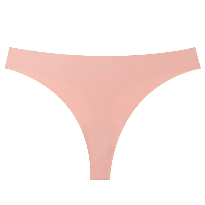 Cross-border seamless ice silk low-rise underwear women's bikini breathable quick-drying invisible sports yoga women's underwear