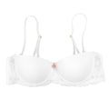 Sexy lace edge glossy underwear with small breasts gathered with steel rings, anti-sagging, comfortable and breathable bra for women