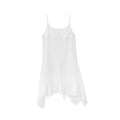 Summer French beautiful temperament stacked perspective Tencel thin dress S5091