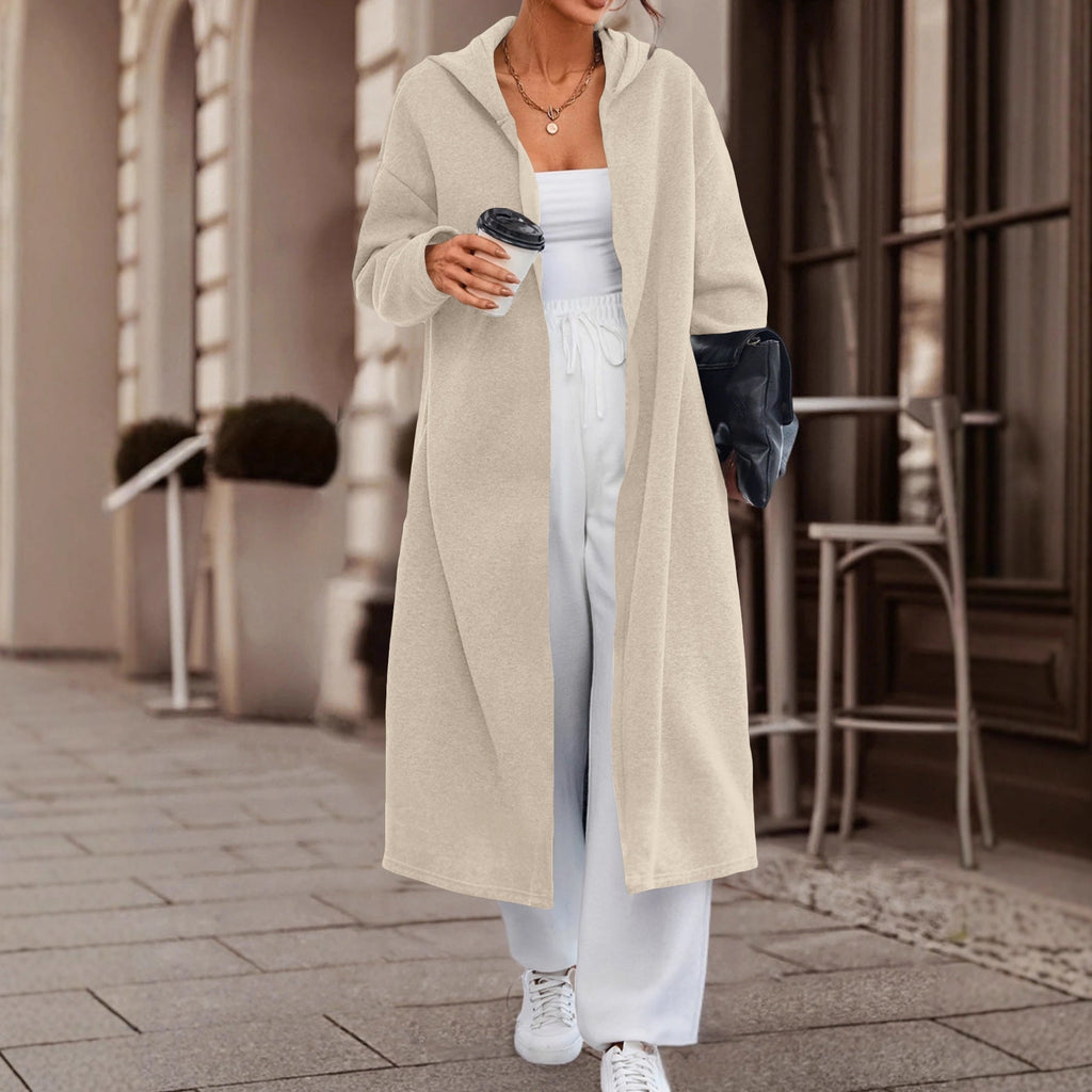 AliExpress Independent Station Autumn and Winter New Fashion Casual Commuter Long Cardigan