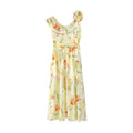 Pastoral pure desire temperament waist floral dress
