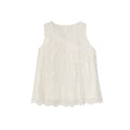 Sweet age-reducing lace fringed lace sling top
