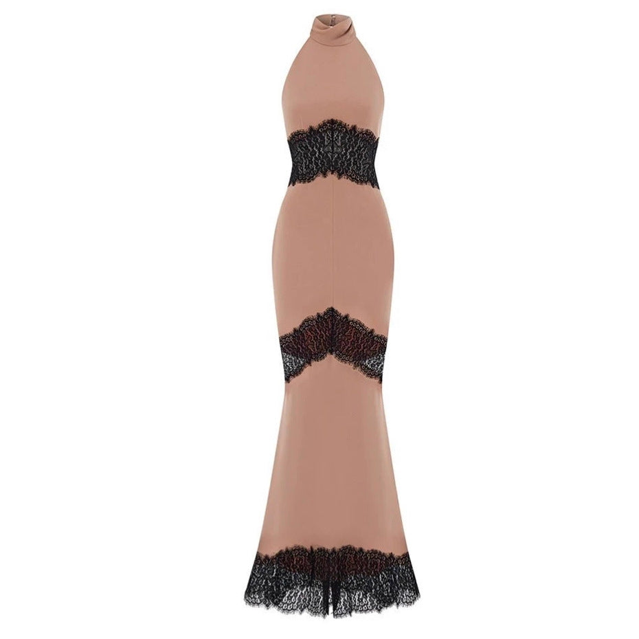 Halt waist sexy dress