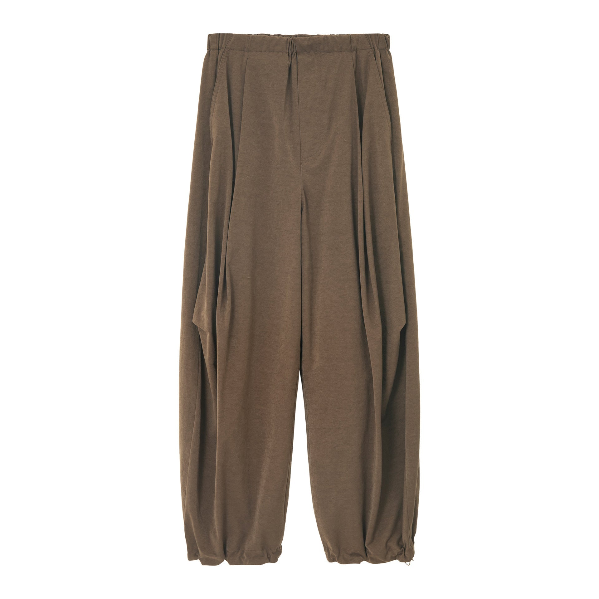 Winter new skin-friendly soft anti-fleece matte fleece-bottomed pleated casual pants