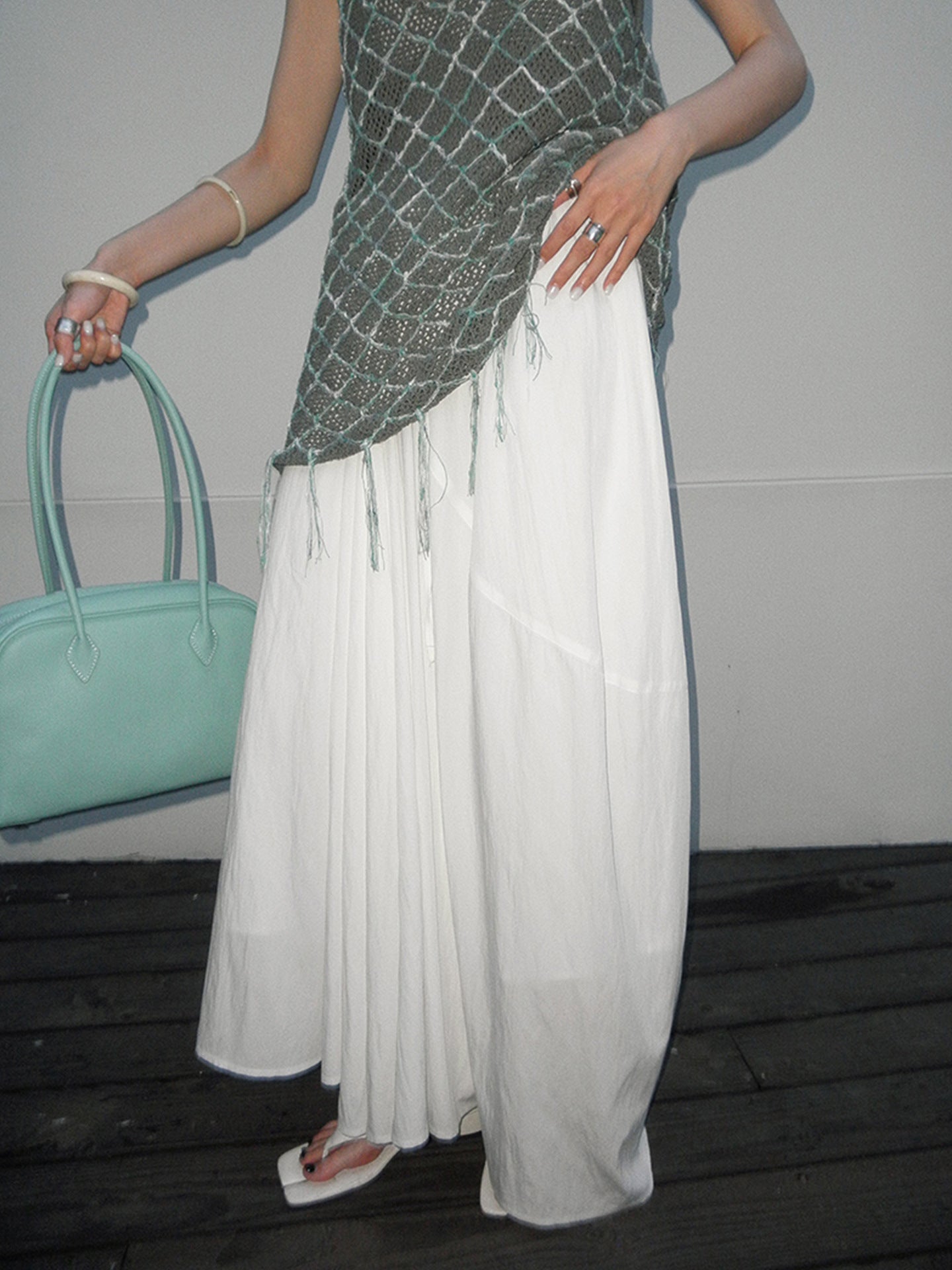 Flax pendulum skirt skirt