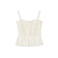 Girls sweet age-reducing texture slim-fitting sling vest
