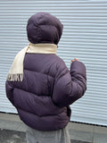 White duck down jacket women's new winter hooded warm fluffy down jacket