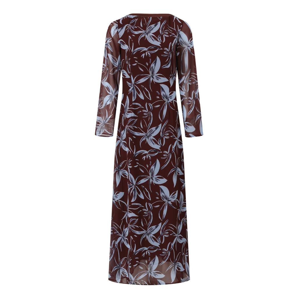 Casual vacation style slim dress