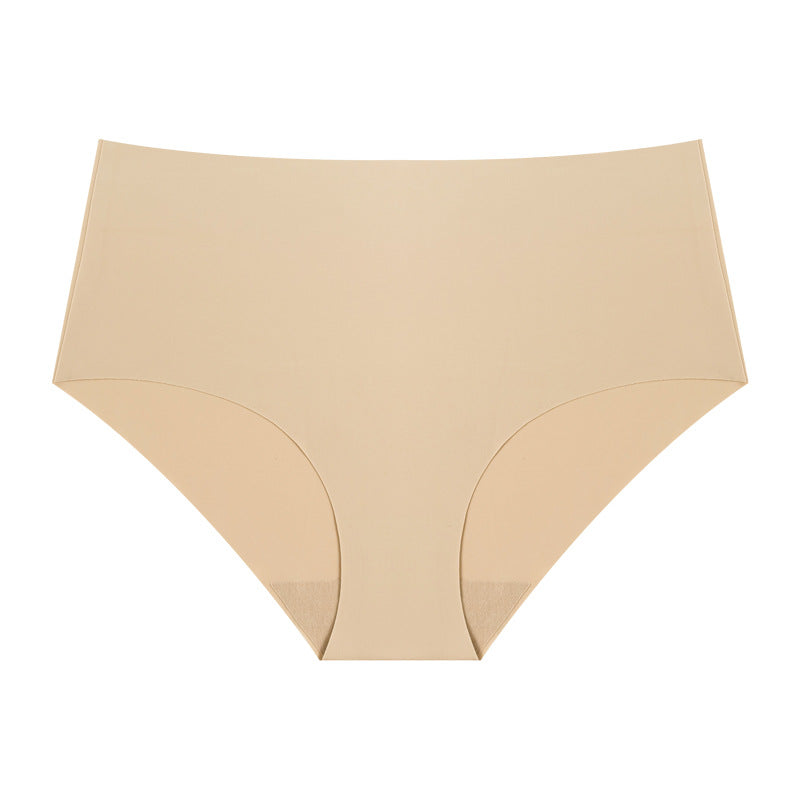High waist seamless briefs yoga sports comfortable women's underwear women's breathable ice silk underwear