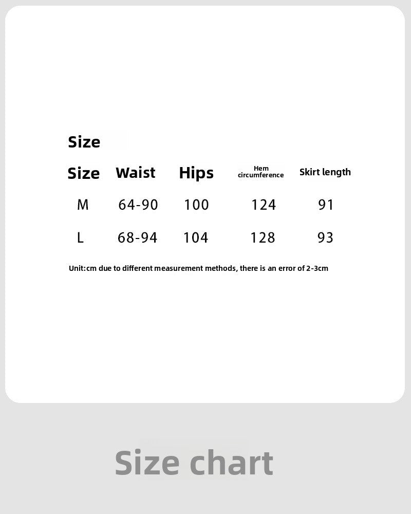 Fashion skirt casual lazy women's autumn A-word curling skirt loose and thin elastic waist skirt