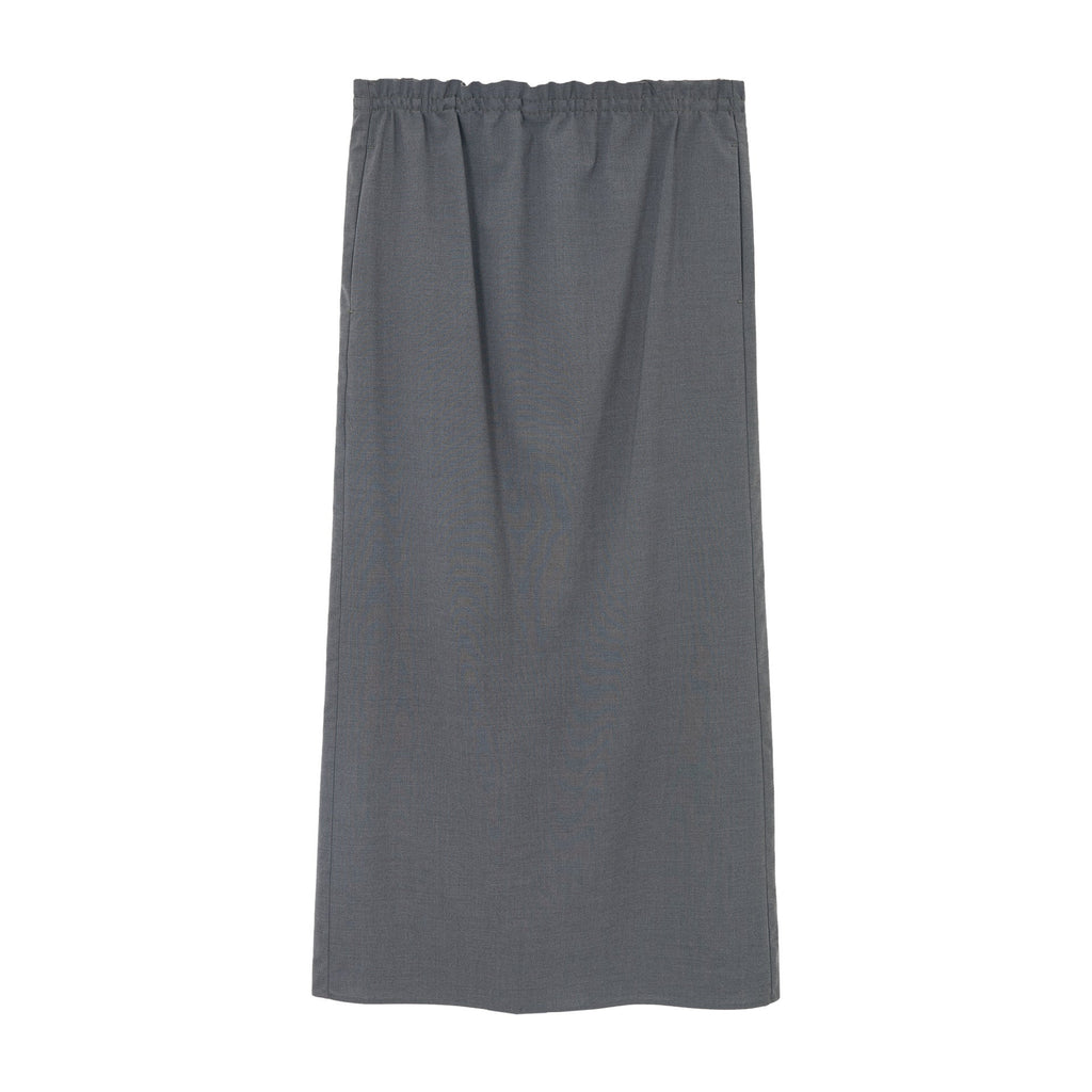 Autumn design wool bud waist drawstring texture back slit skirt