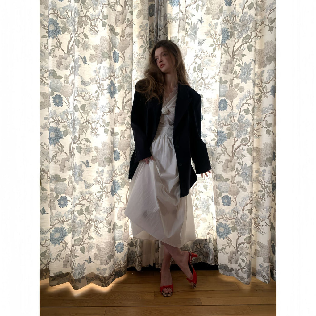 French sexy loose sleeveless vest dress