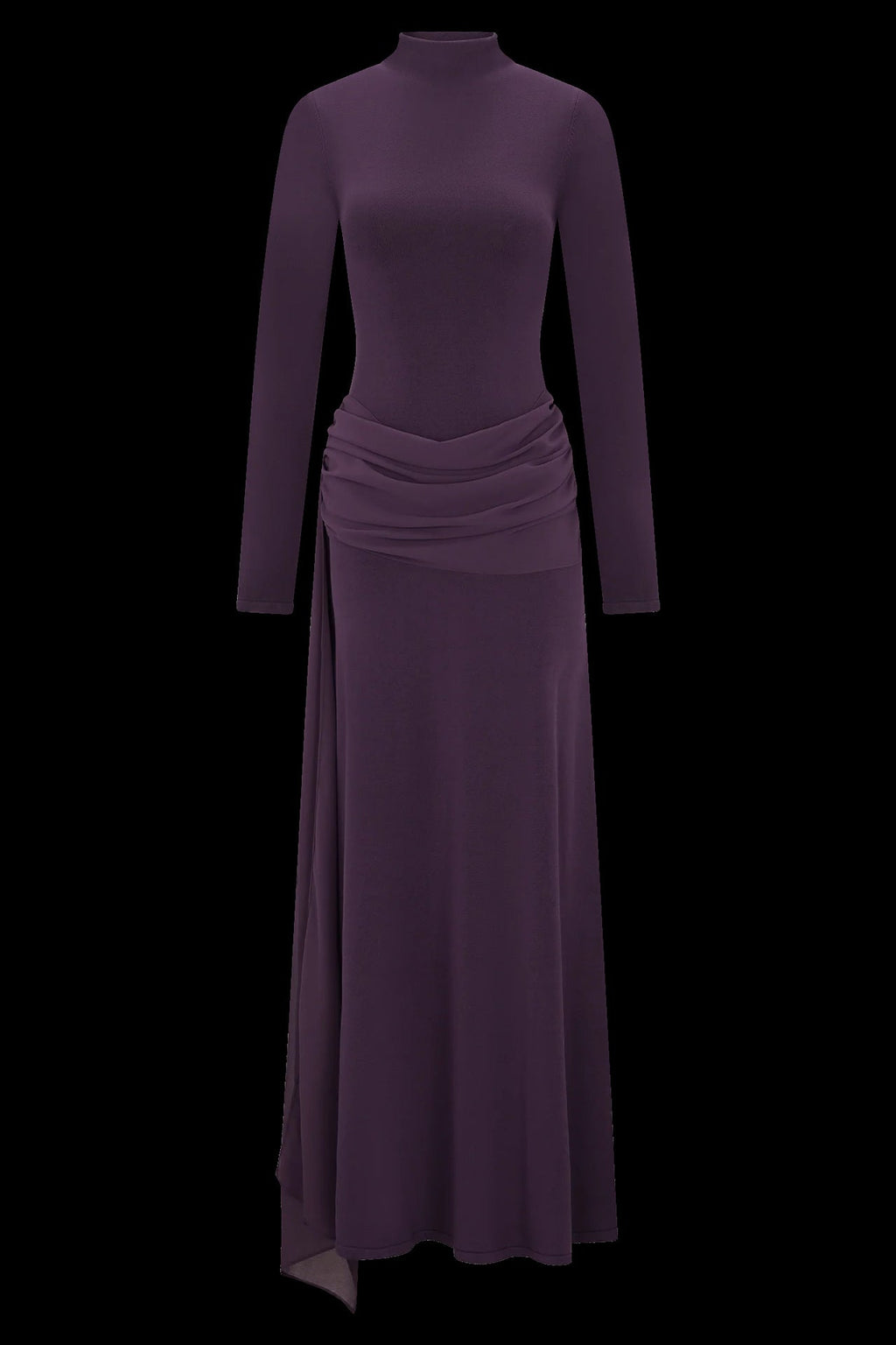 Fashion French Ribbon Long Sleeve Knitted Dress Celebrity Autumn and Winter Hip Dress