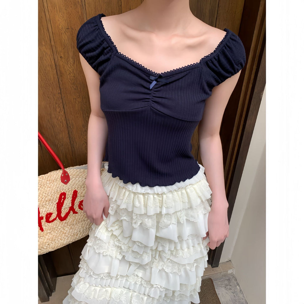 Square Neck Slim Fit Tee