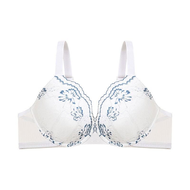 Women's Plus Size Underwear Sexy Lace Gathered Up Comfortable Adjustable Women's Bra