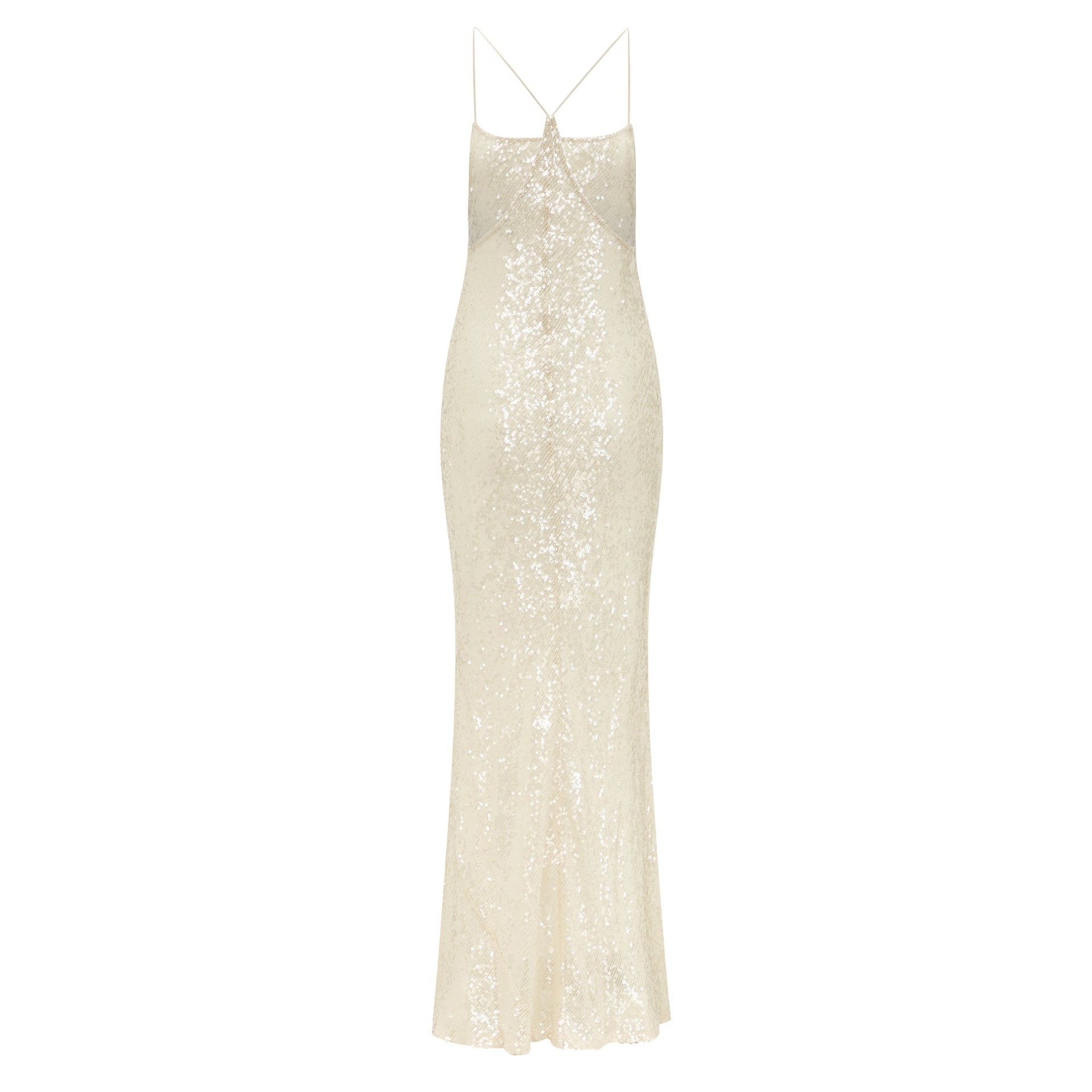 Halter Suspender Skirt Slim Sequin Dress